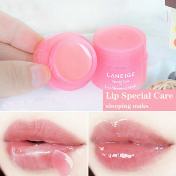 LANEIGE LIP SLEEPING MASK EX BERRY 0.7 oz / 20 g Kawaii K-BEAUTY Lip Gloss PINK - Picture 10 of 11